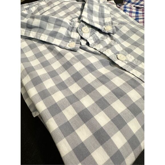 3 J Crew Men’s Button Down Shorts Long Sleeve Cotton Checkered Size XL 44-46 - Picture 4 of 10